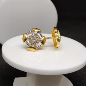 916 Gold Attractive Earring Tops VJ-E011