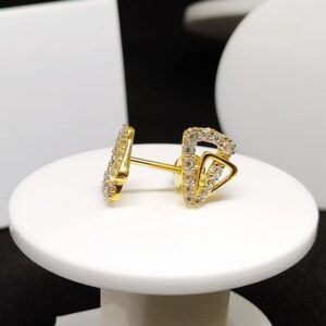 22KT Gold CZ Fancy Tops VJ-E008