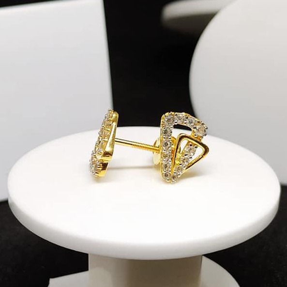 22KT Gold CZ Fancy Tops VJ-E008