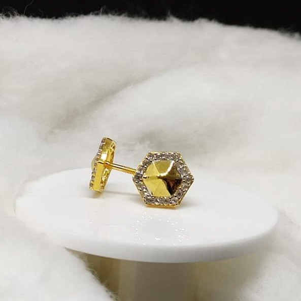 22Kt Gold Stylish Earring For Women VJ-E007
