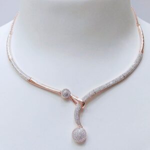 18KT Rose Gold Delicate Necklace For Women VJ-N014