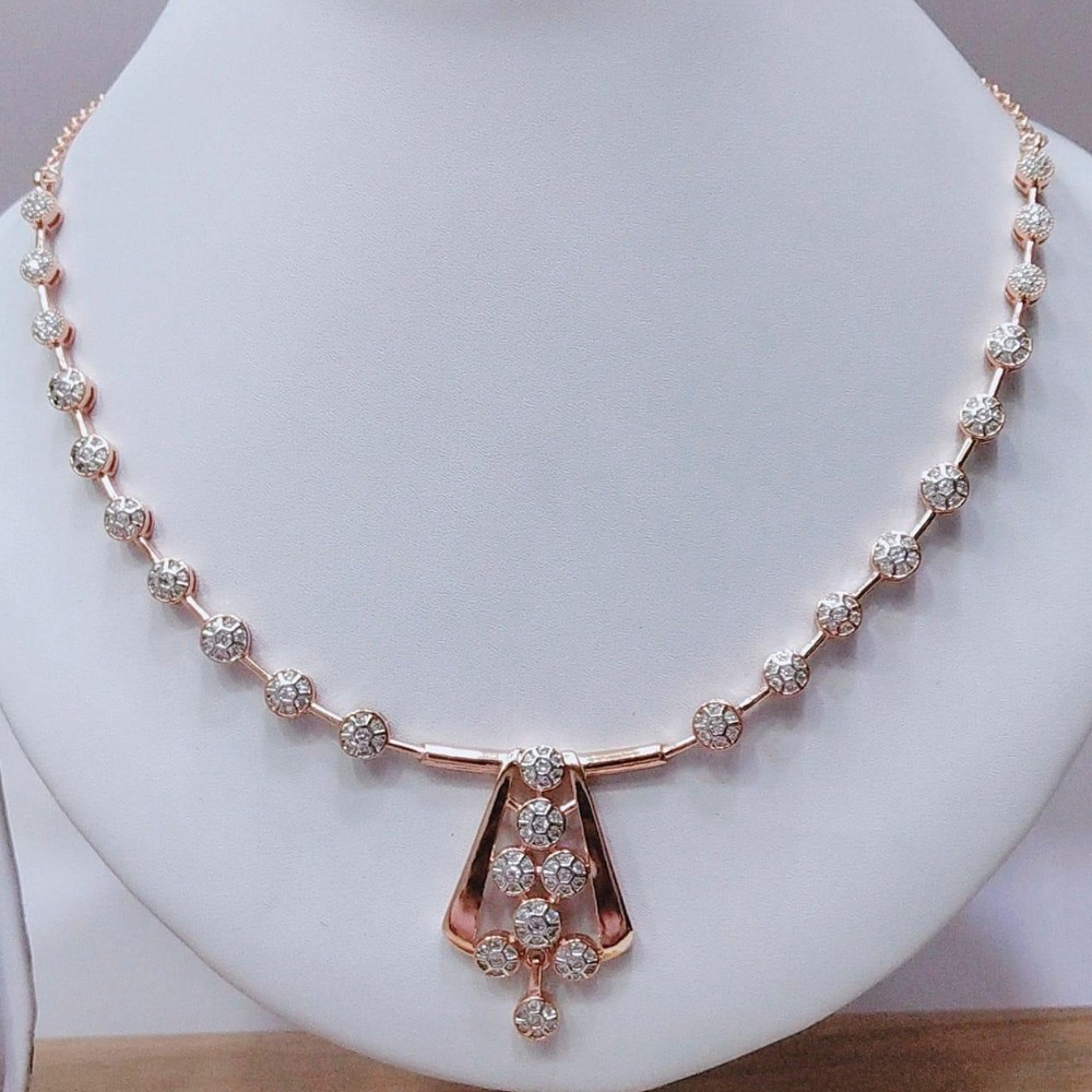 18K Gold Plated CZ Stylish Necklace VJ-N009