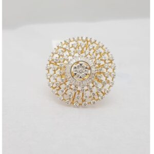 gold fancy diamond ring kj-lr04