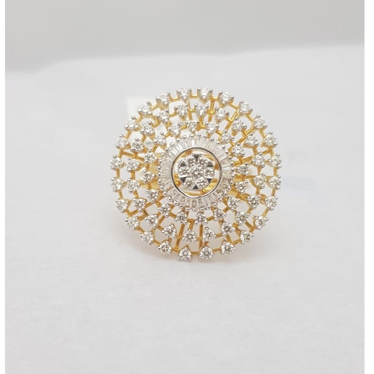 gold fancy diamond ring kj-lr04
