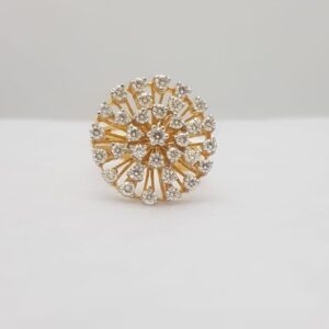 gold designer diamond ladies ring kj-lr01