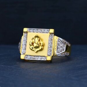 22K Gold Hallmarked Ganesh Design Ring