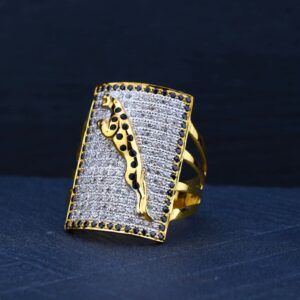 22K Gold Jaguar Ring For Men