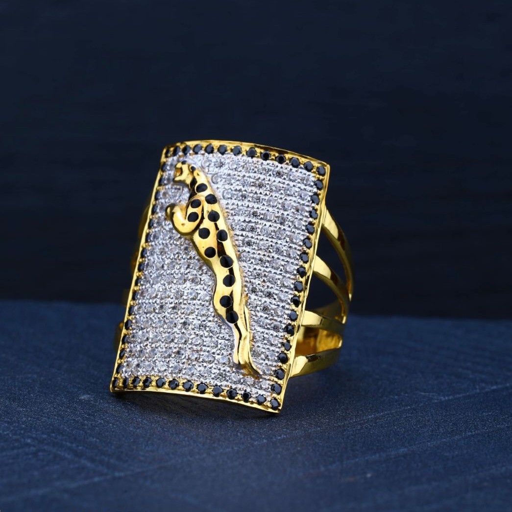 22K Gold Jaguar Ring For Men