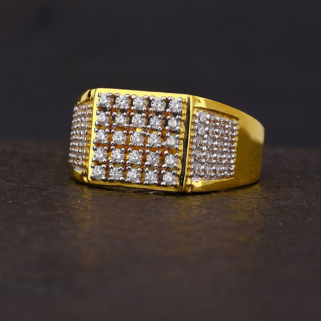 22Kt Gold Hallmarked CZ Ring
