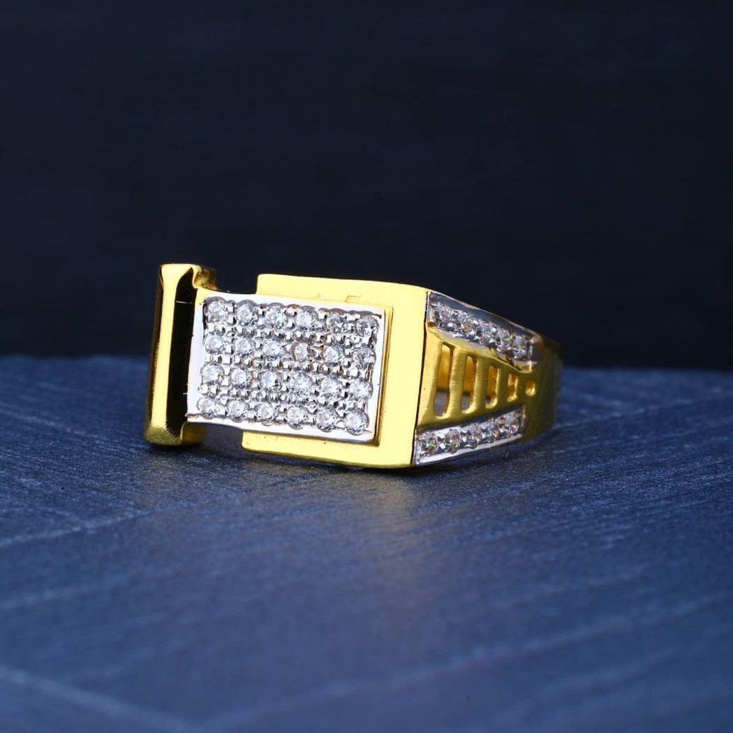 22K Gold Squre Design Hallmarked Ring