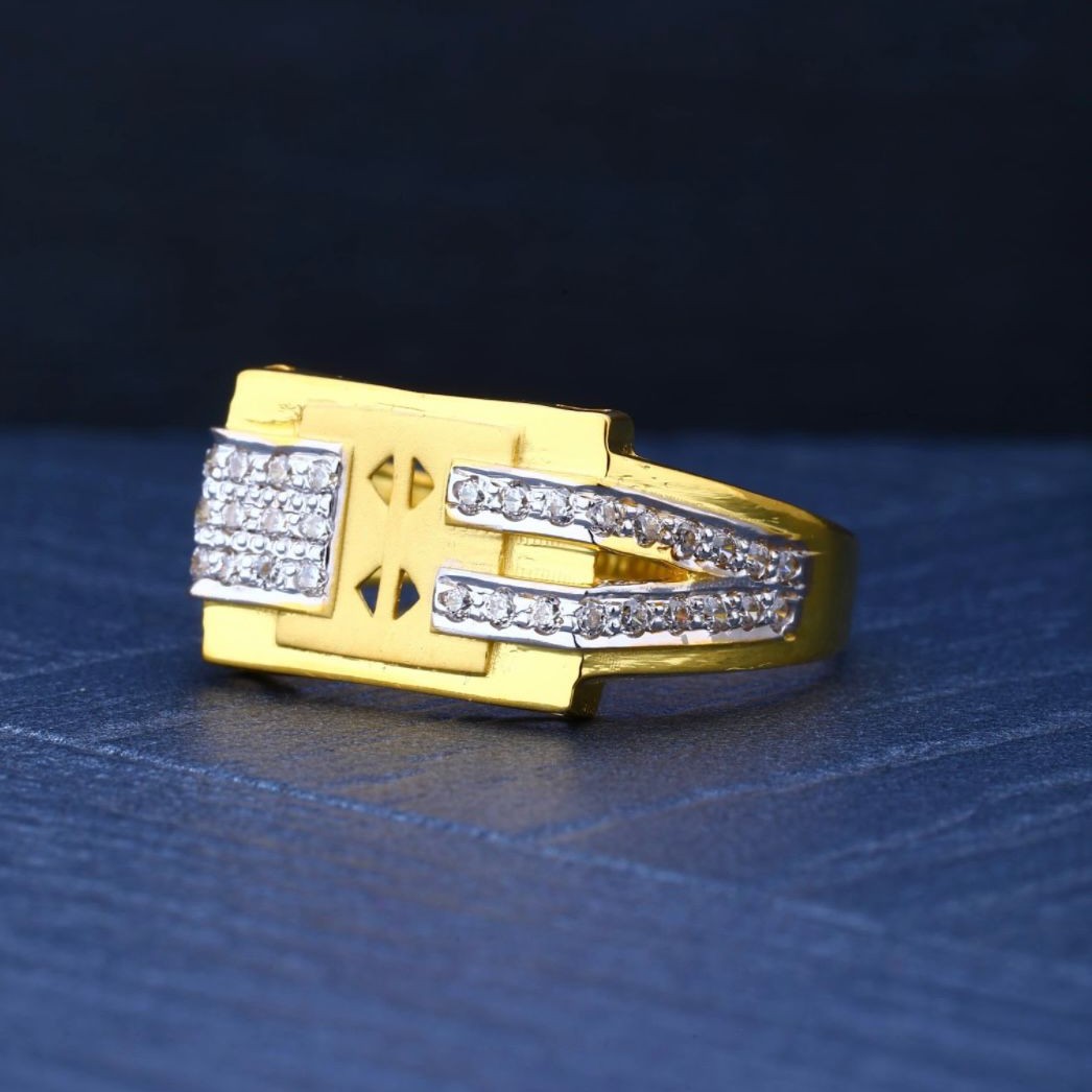 916 Gold CZ Hallmarked Ring