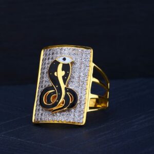 22Kt Gold Goga Maharaj Ring For Men
