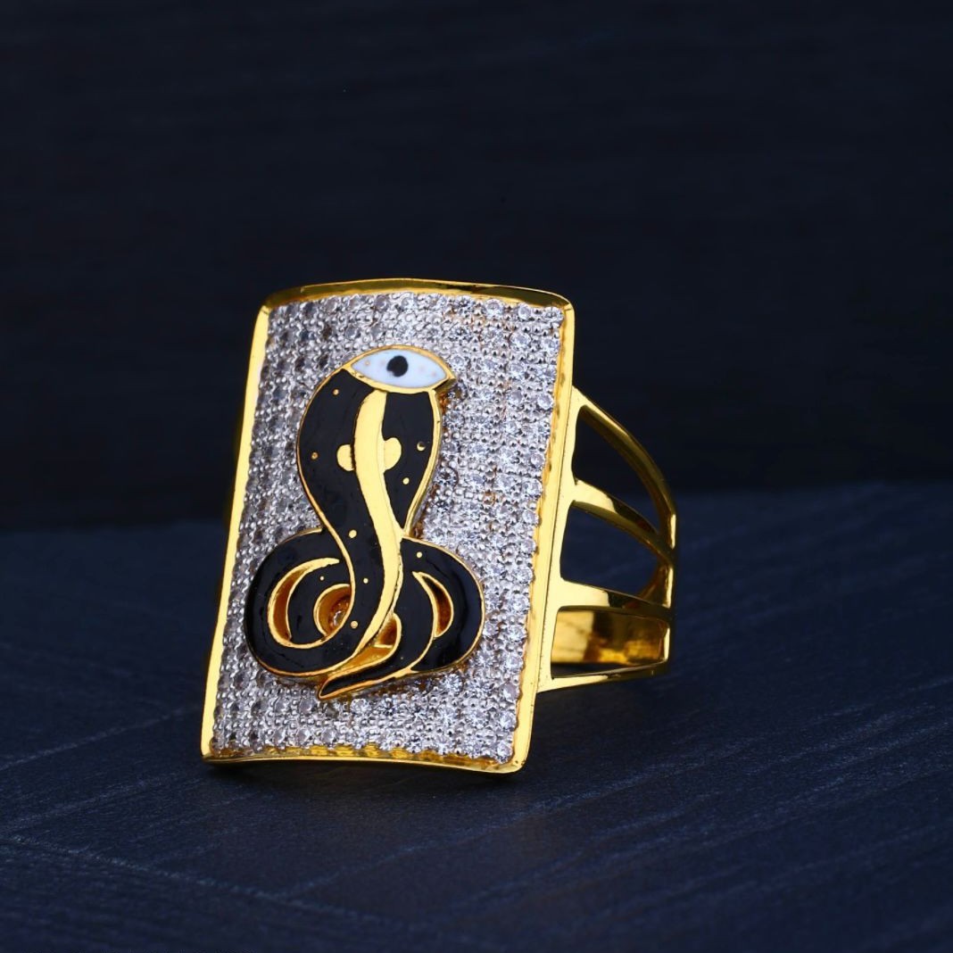 22Kt Gold Goga Maharaj Ring For Men