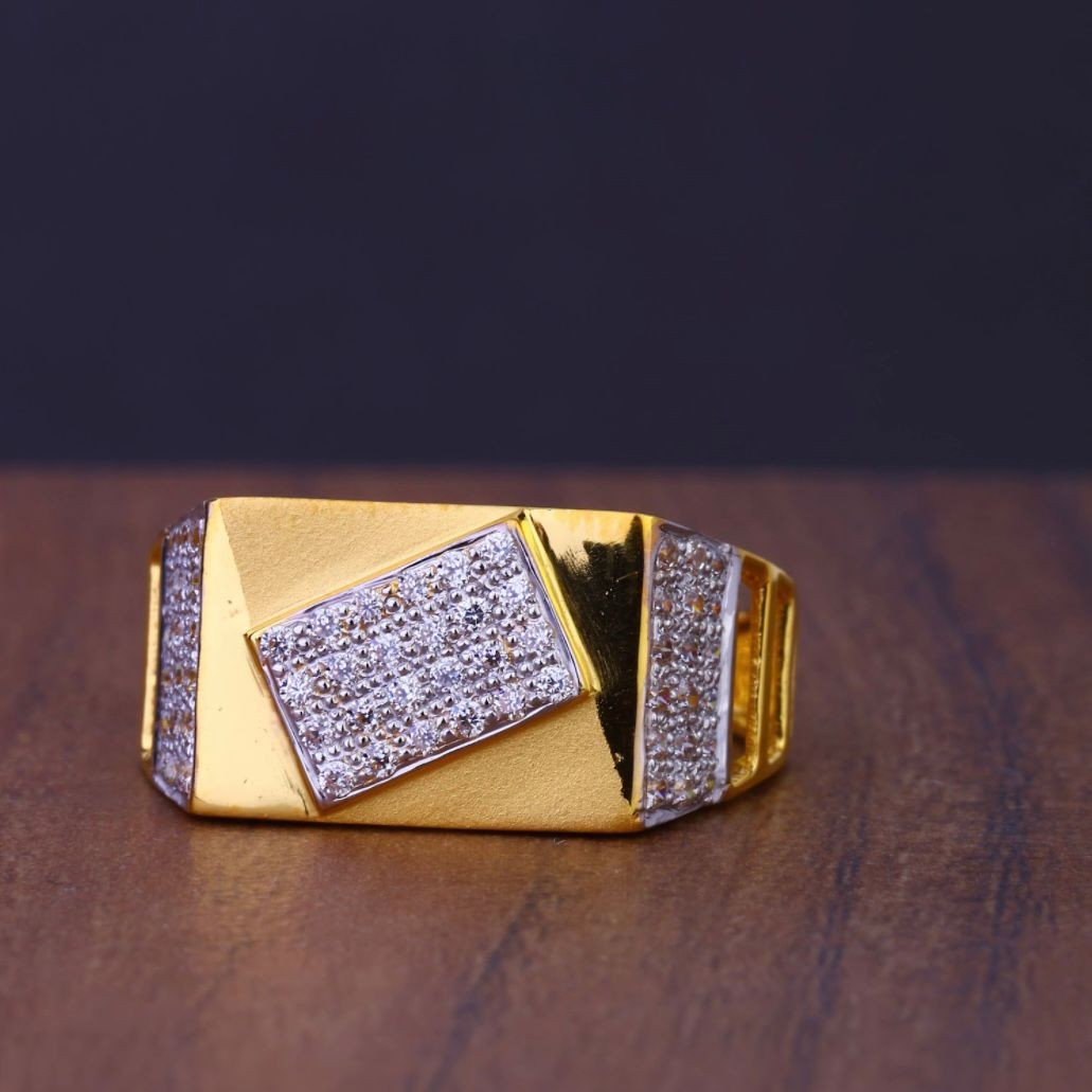 916 Gold Designer Gents Ring