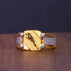 916 Gold Fancy Mens Ring