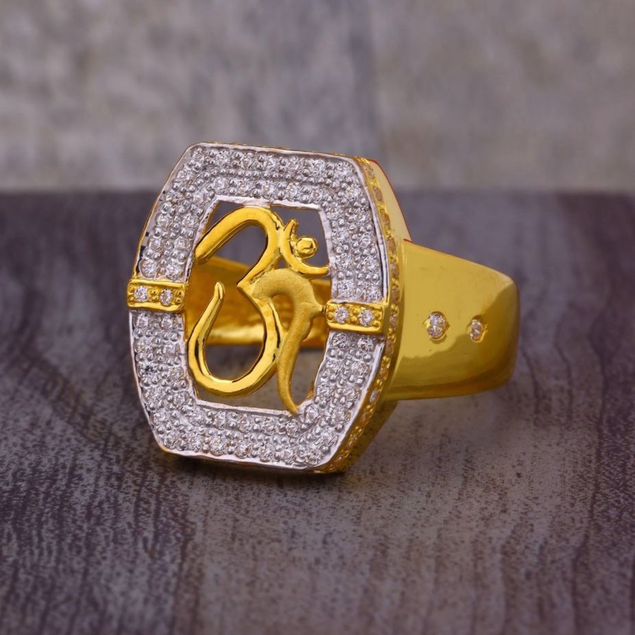 916 Gold Aum Design Ring