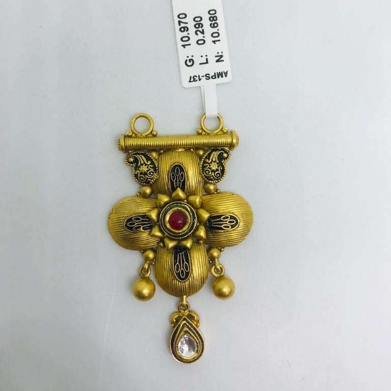 916 Antique Chakri Mangalsutra Pendant Set RBO AMPS137
