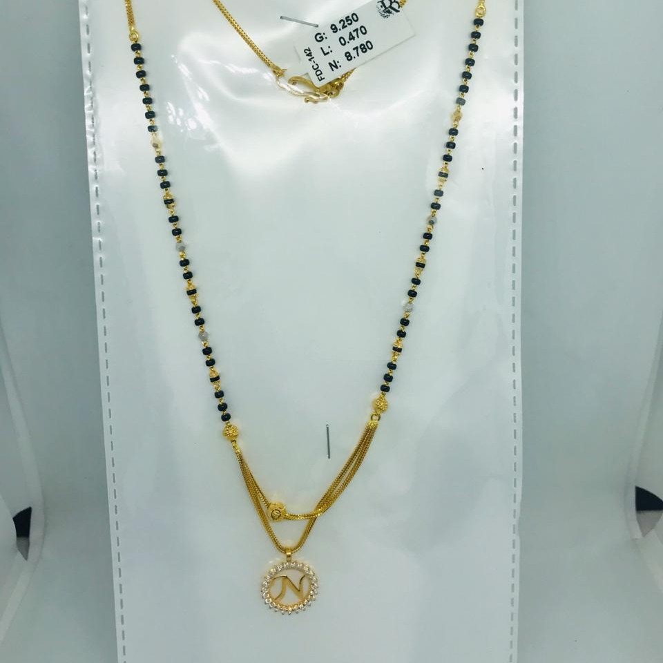 916 plain Fancy Mangalsutra Dokiya RBO FDC142