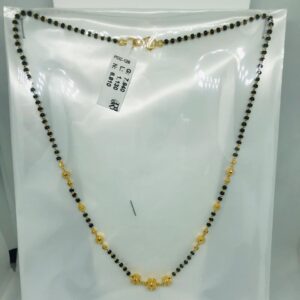 22k plain vartical Mangalsutra Dokiya RBO PDC128
