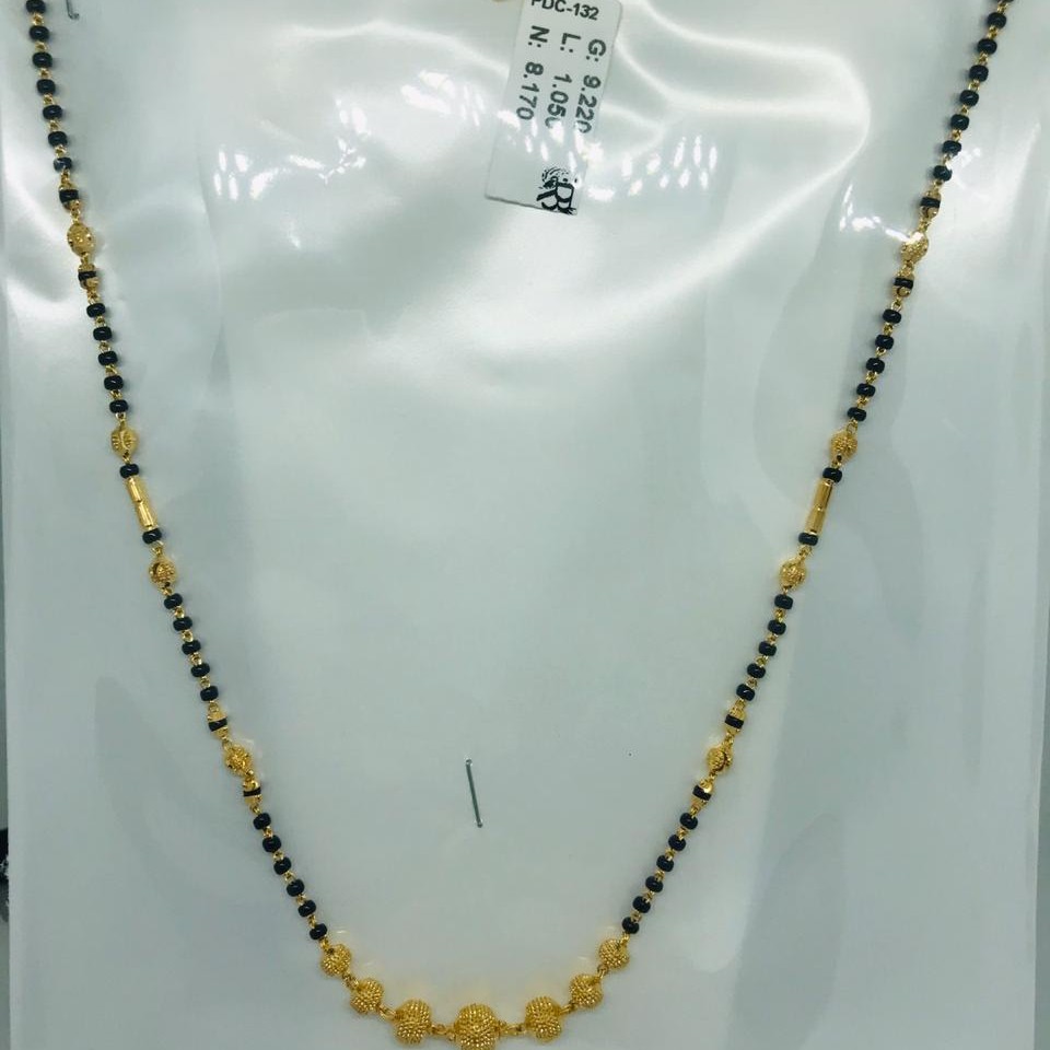 22k plain vartical Mangalsutra Dokiya RBO PDC132