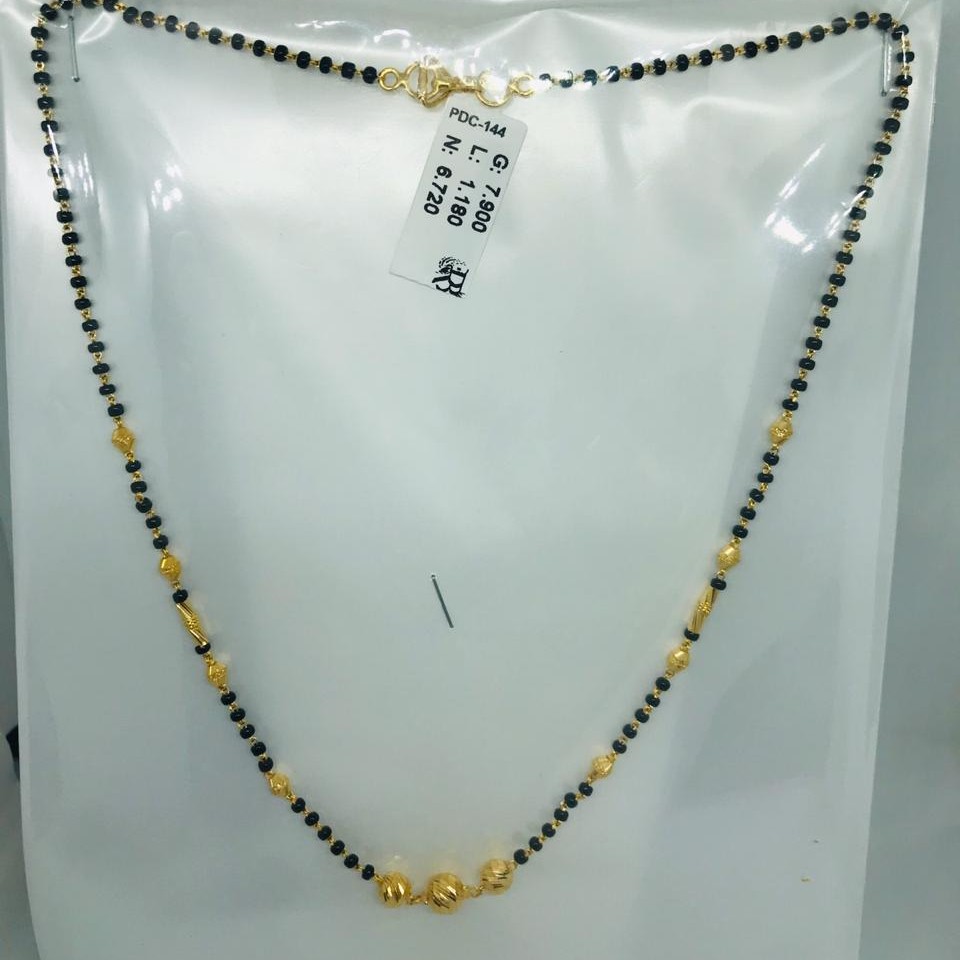 22k plain vartical Mangalsutra Dokiya RBO PDC144