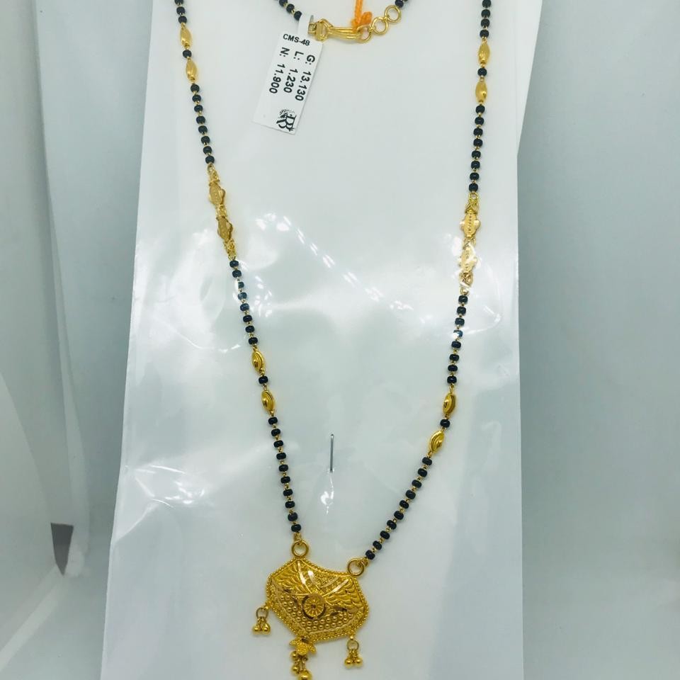 916 Plain Calcutti Mangalsutra Dokiya RBO CMS48