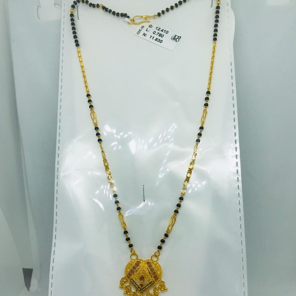 916 Plain Calcutti Mangalsutra Dokiya RBO CMS22