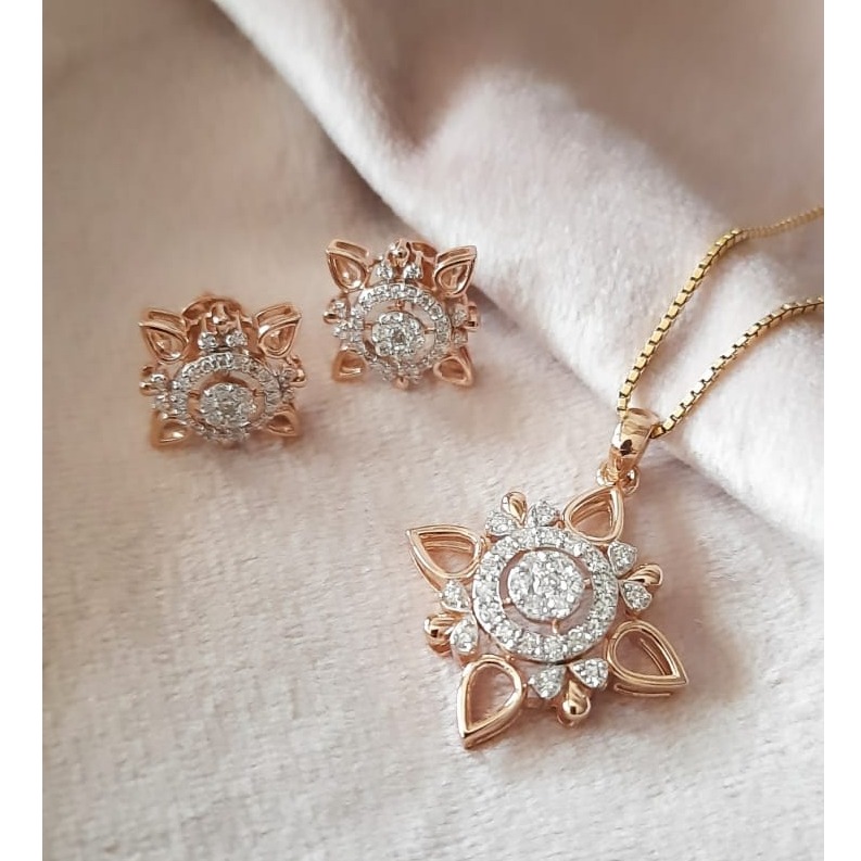 Diamond pendant set for women
