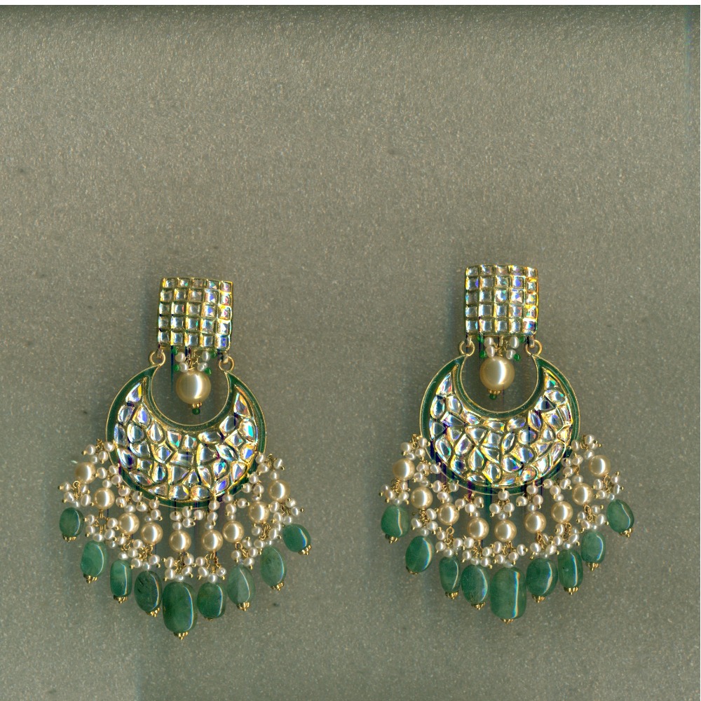 916 gold Meenakari Earrings