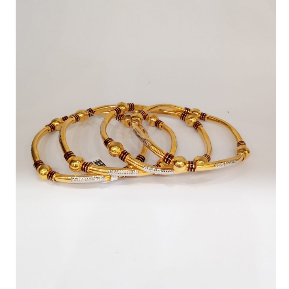 22KT Gold Designer 4 Pcs Bangles GK-B03