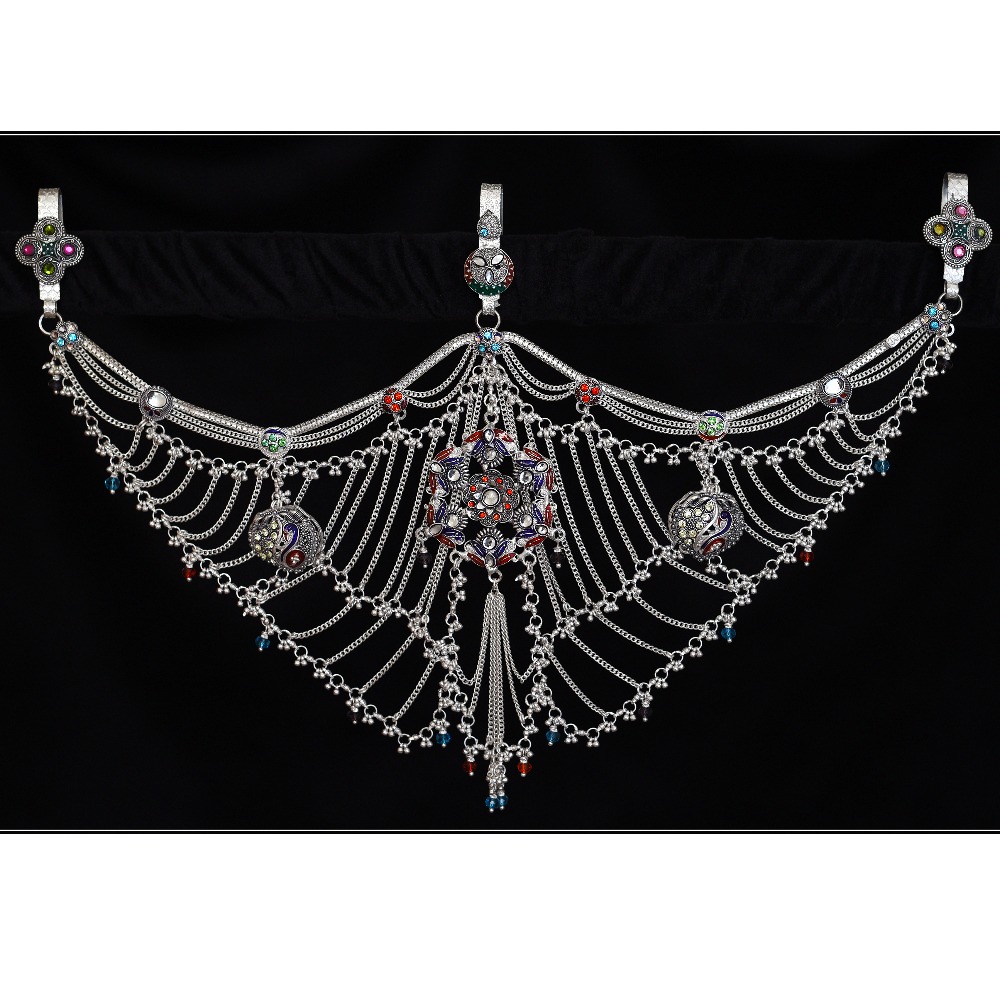 SILVER BLACK OXIDISED KANDORA