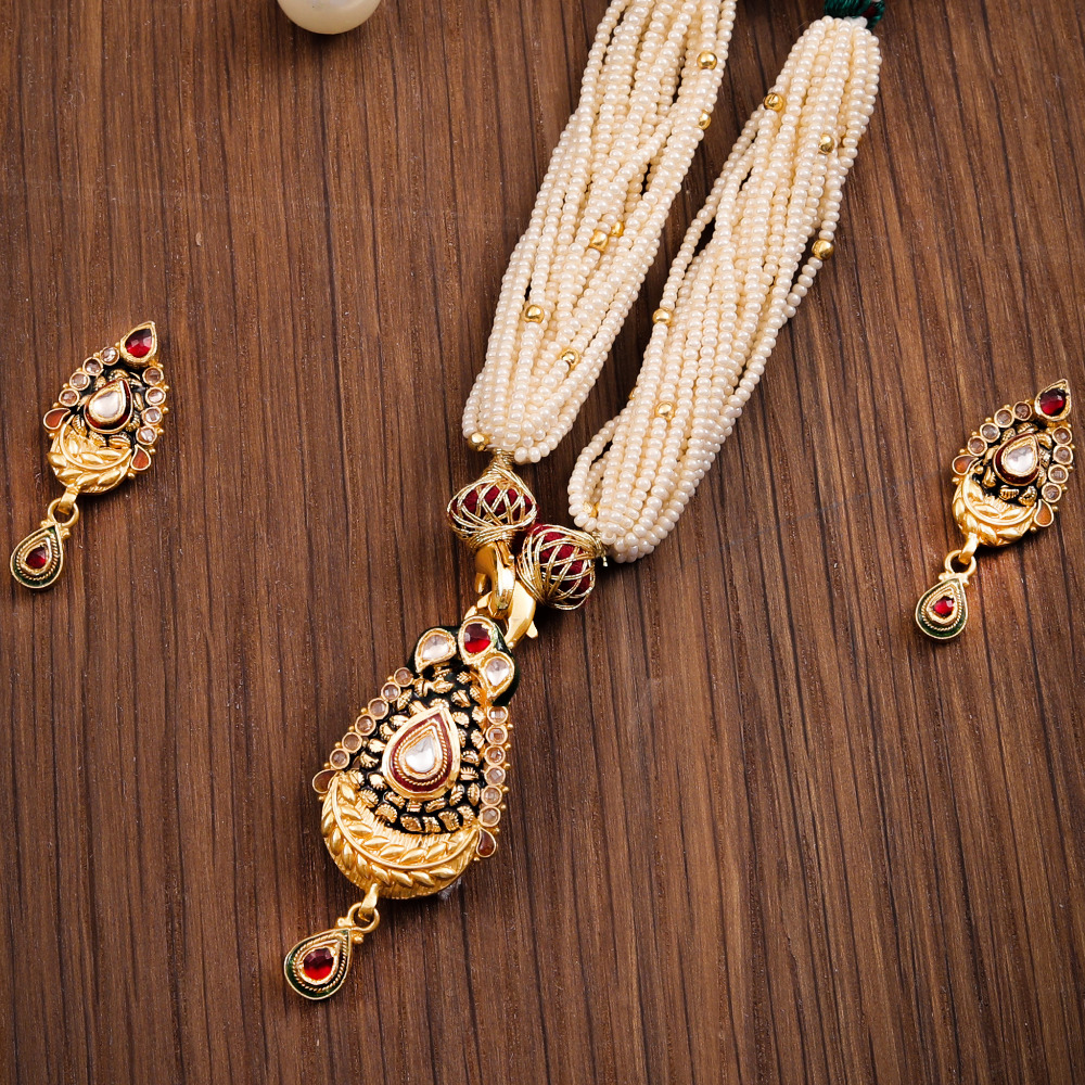 22K JADTAR PENDANT SET