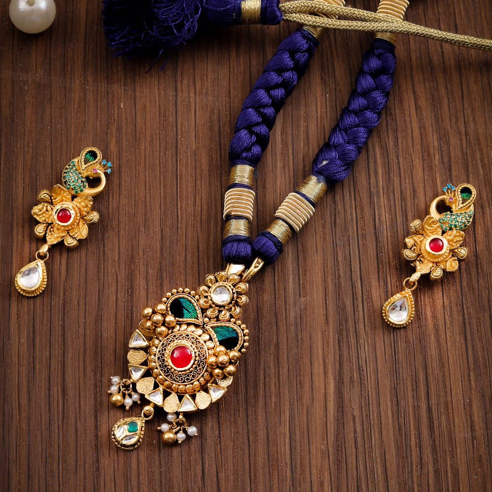 22K JADTAR PENDANT SET