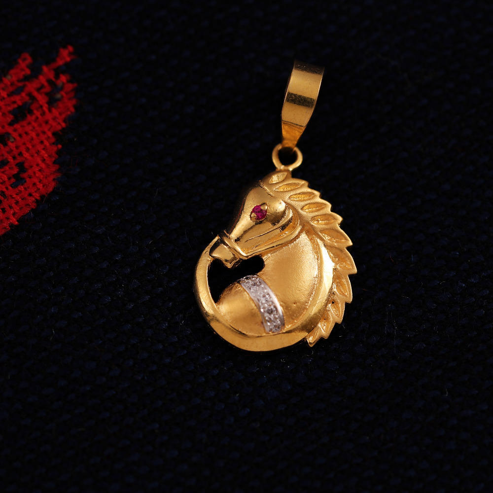 22K HORSE PENDANT