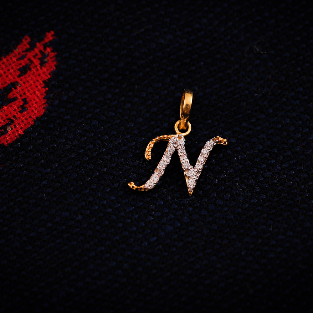22K ALPHABET PENDANT