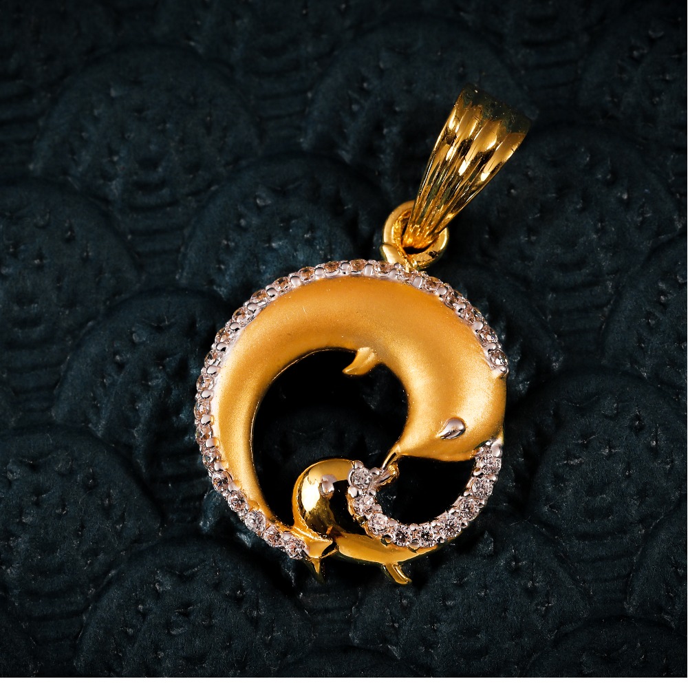 22K CZ CLASSIC FISH PENDANTS