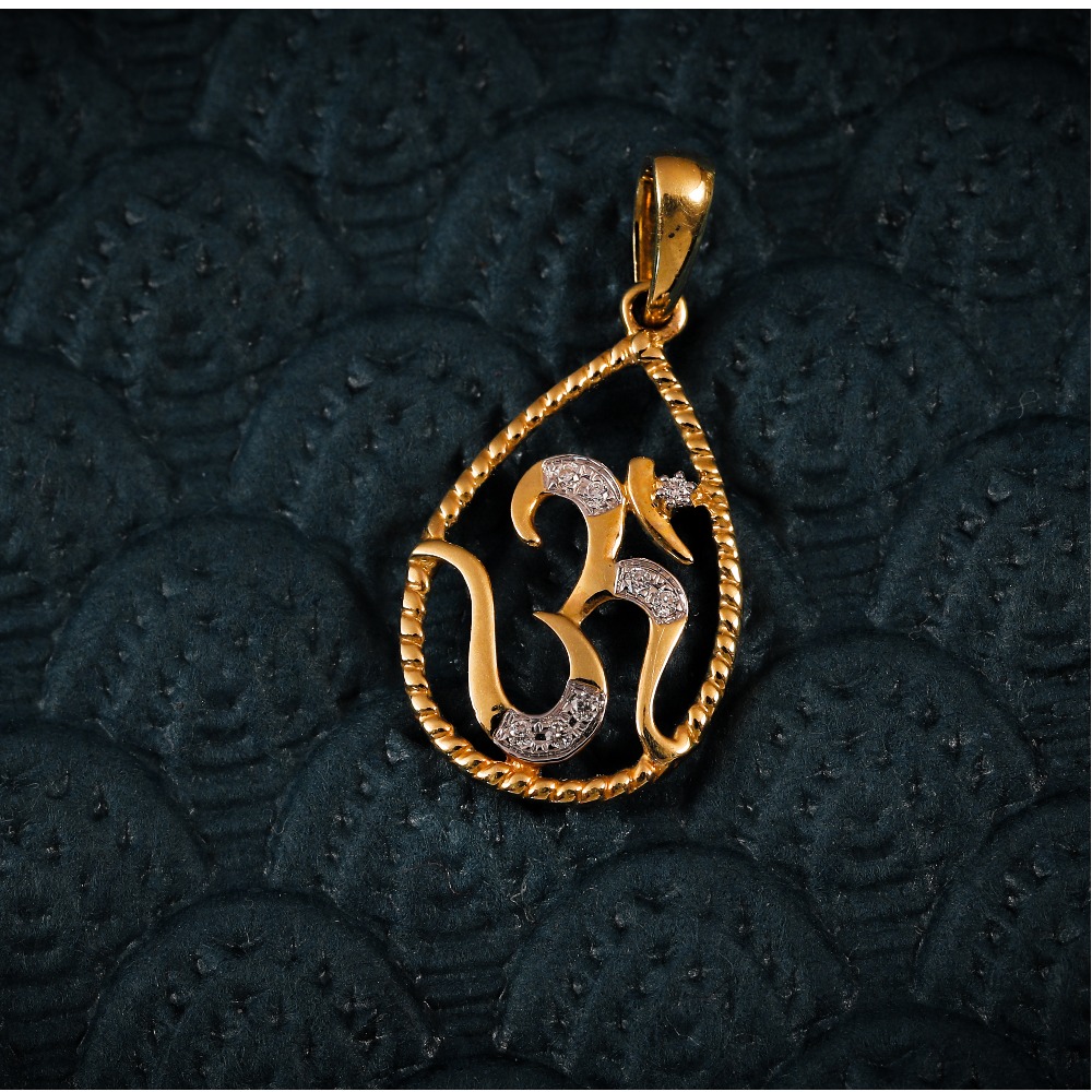 22K CZ OM PENDANTS