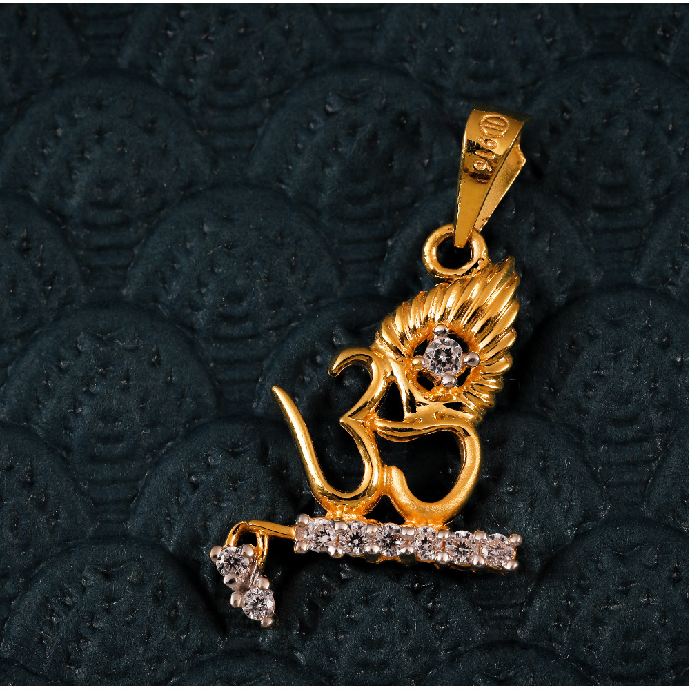22K CZ KRISHNA PENDANT