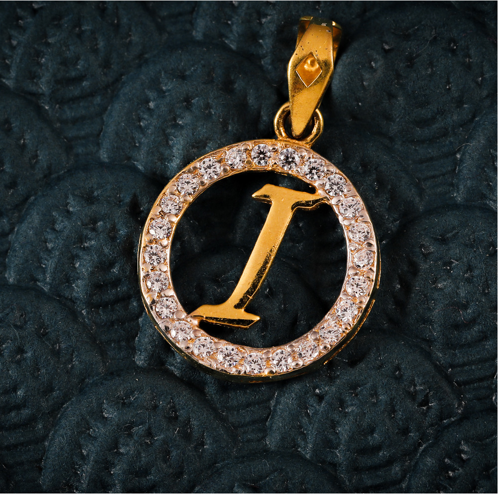 22K CZ PENDANT