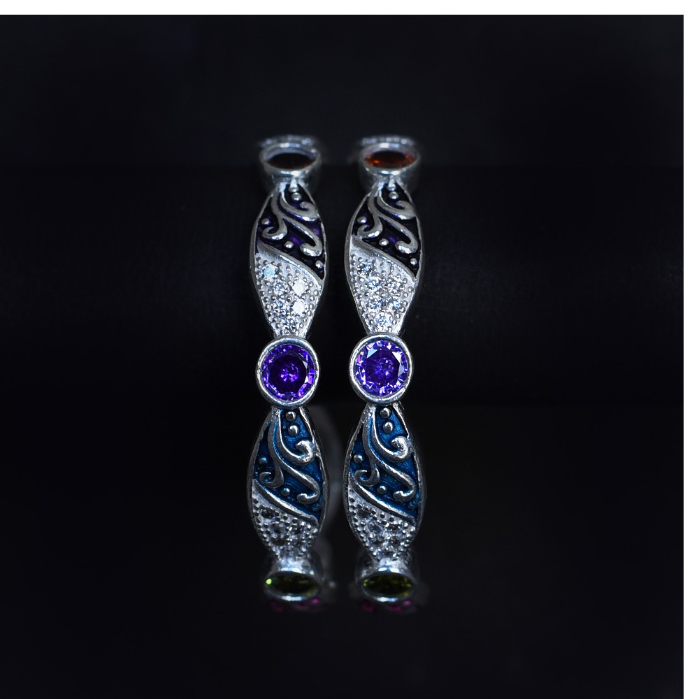 SILVER SMALL OXIDISED KADLI