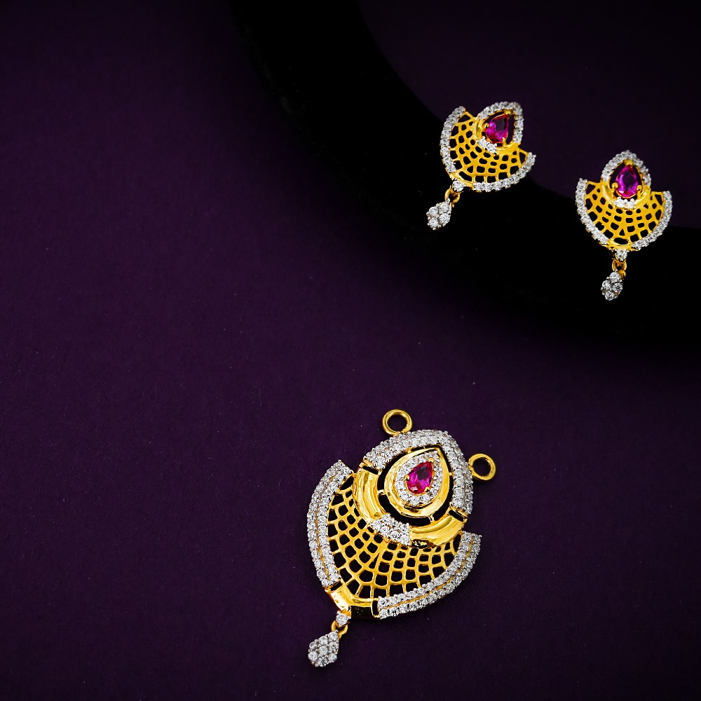 22K PENDANT SET