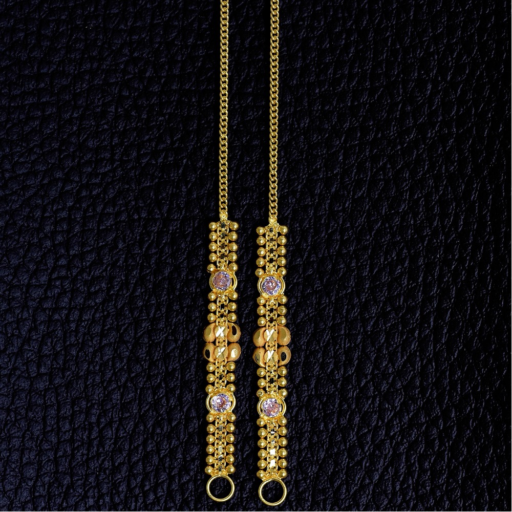 22K EARRINGS CHAIN