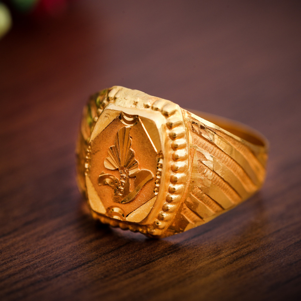 22K PLAIN JENTS RING