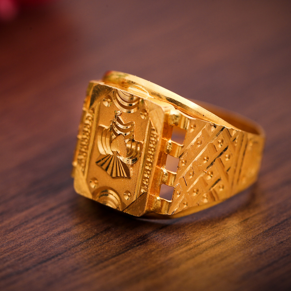 22K PLAIN JENTS RING