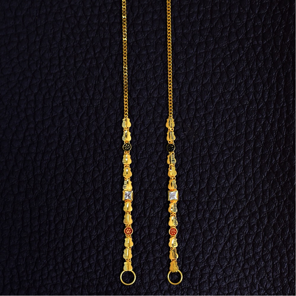22KT  EARRINGS CHAIN