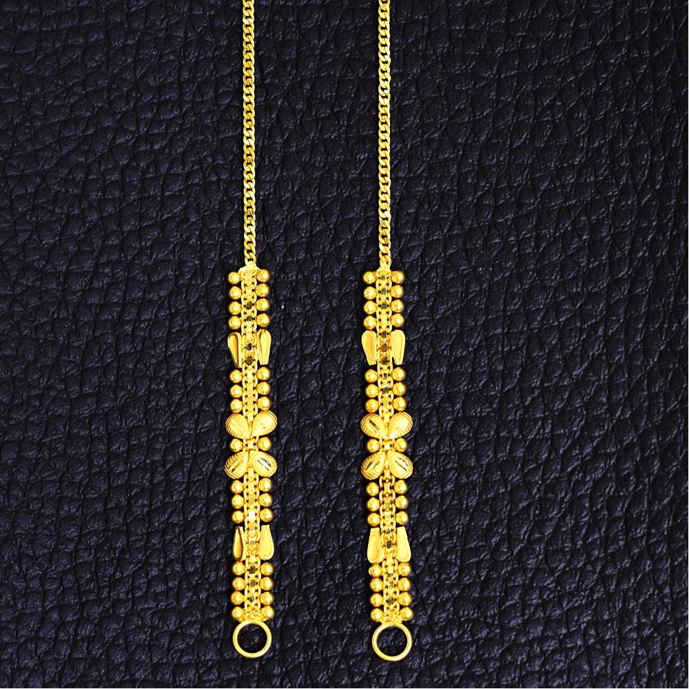 22KT EARRINGS CHAIN