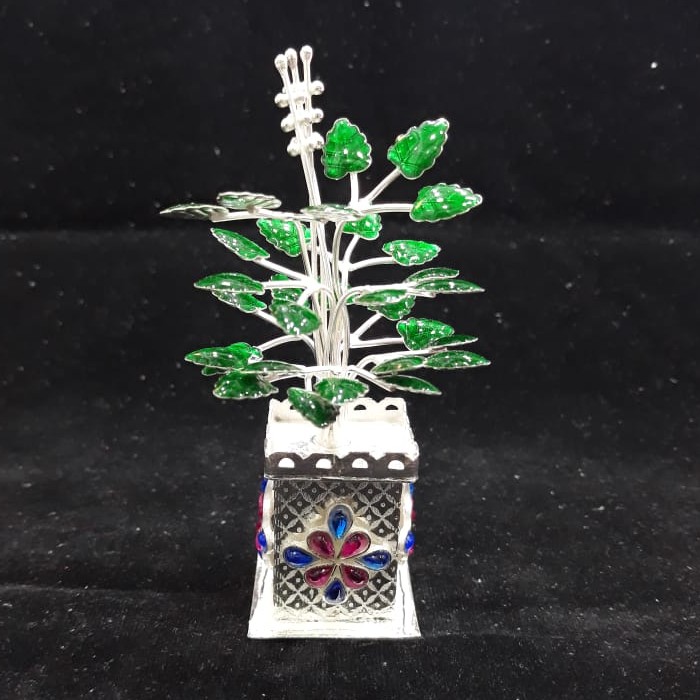 Silver puja Tulsi Tress