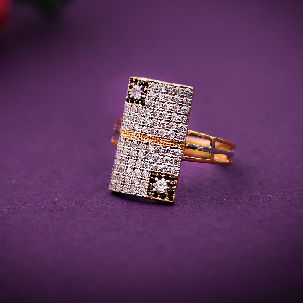 22K CZ JENTS RING