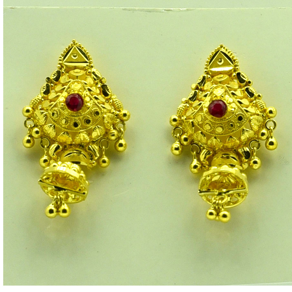 22k plain earrings