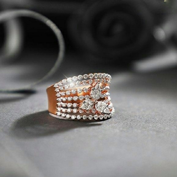Ladies ring oversized Trend